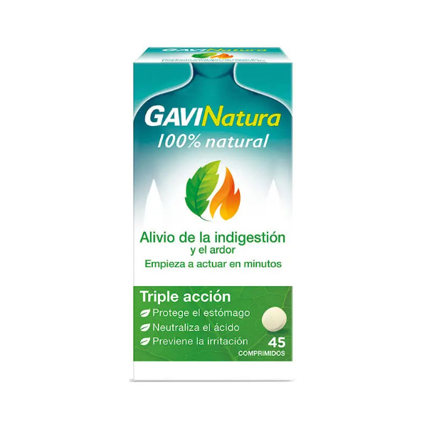 RECKITT BENCKINSER GAVINATURA 100% NATURAL (45 COMPRIMIDOS)