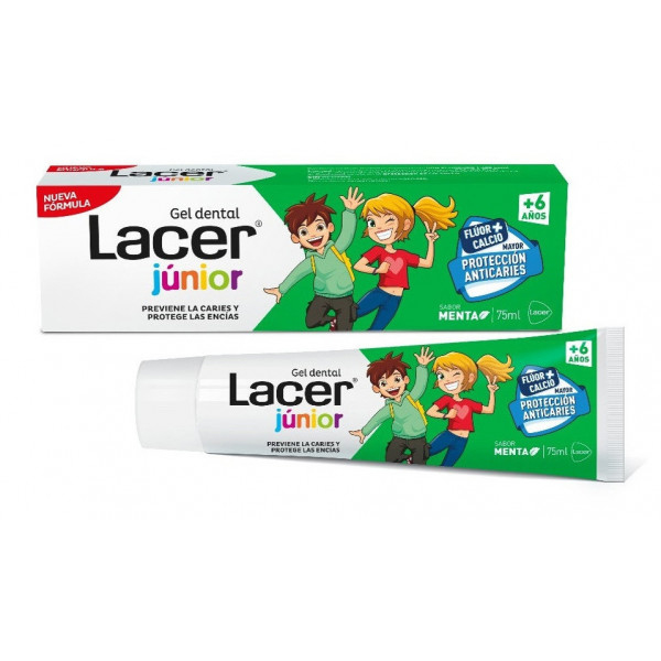 LACER Gel dental Junior Menta +6 AÑOS (75ml) NUEVA FÓRMULA!