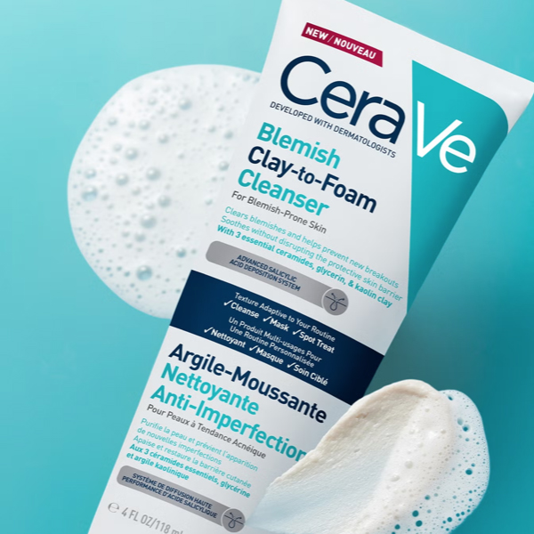 CERAVE GEL ESPUMA LIMPIADOR ACNÉ FOAM (118ML)