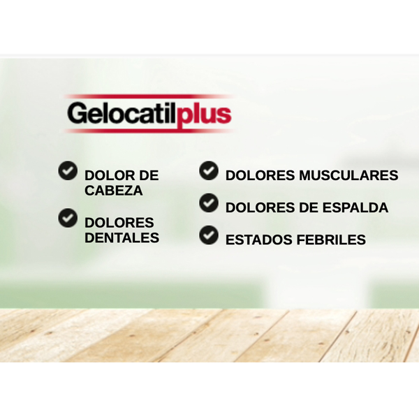 FERRER GELOCATIL PLUS 500MG (20 COMPRIMIDOS)