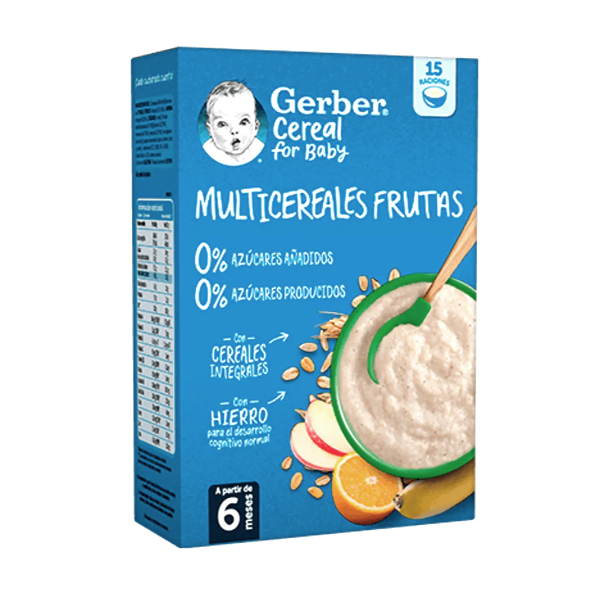 NESTLÉ GERBER MULTICEREALES FRUTA 0% AZUCARES (270g)
