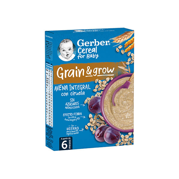 NESTLÉ GERBER Papilla Avena Integral con Ciruela (250g)