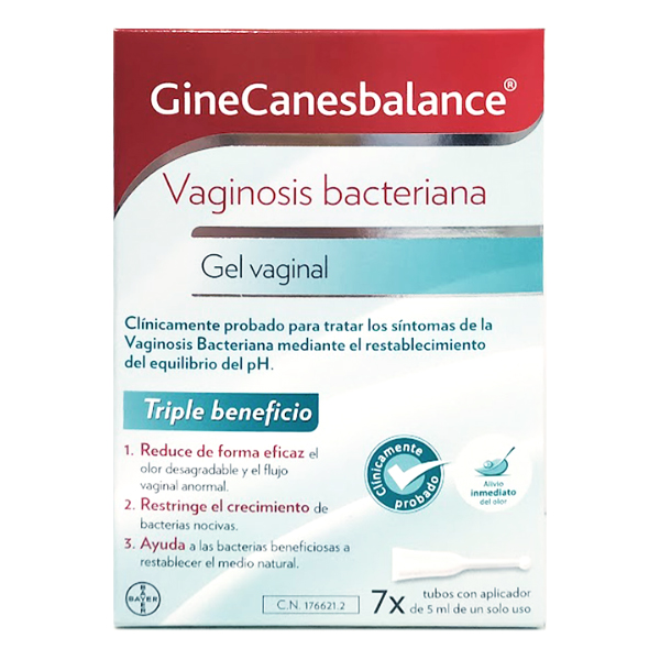 BAYER GINECANESBALANCE VAGINOSIS BACTERIANA GEL VAGINAL (7 APLICADORES x 5ML)