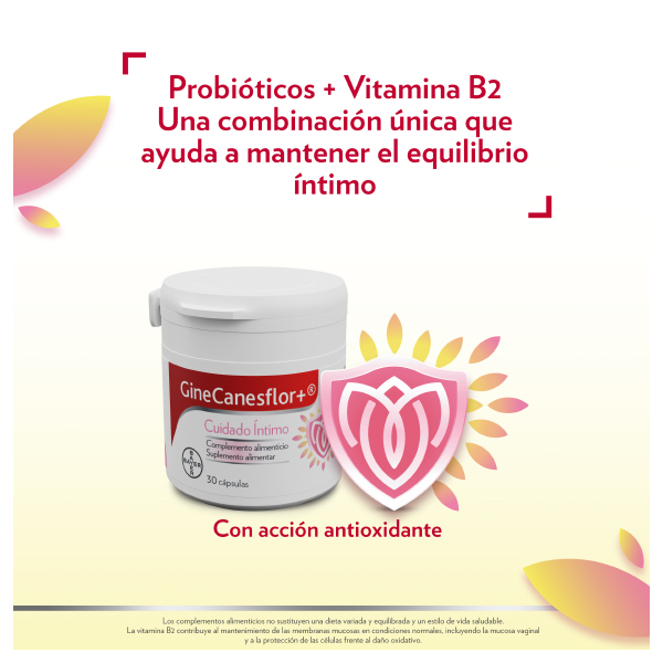 BAYER GINECANESFLOR (30 CÁPSULAS VEGETALES)