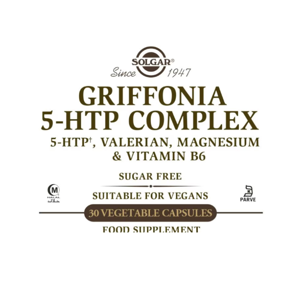 SOLGAR GRIFONIA 5-HTP COMPLEX (30 CÁP.VEGETALES)