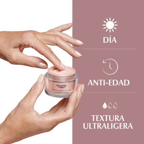 EUCERIN HYALURON-FILLER ELASTICIY CREMA DIA ROSÉ FPS30 RECARGA (50ML)