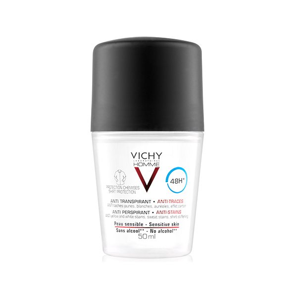 VICHY HOMME DESODORANTE  ANTI-MANCHAS ROLL-ON (50ML)