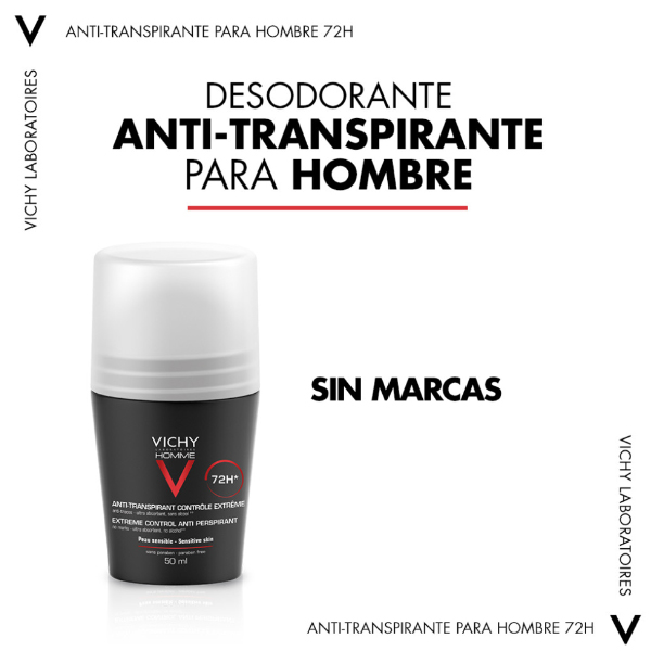 VICHY HOMME DESODORANTE ANTI-TRANSPIRANTE CONTROL EXTREMO (50ML)