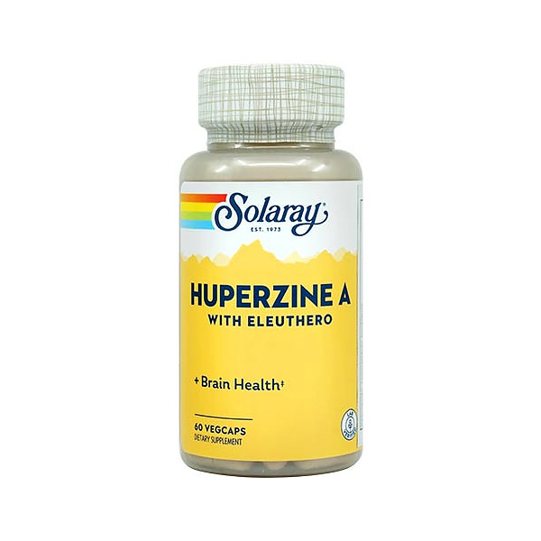 SOLARAY HUPERZINE A CON 225MG DE ELEUTHERO (60 VEGCAPS)