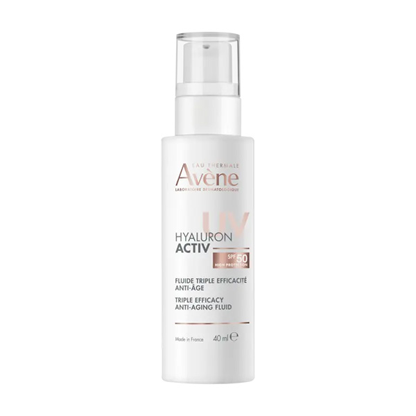 AVÈNE HYALURON ACTIV UV - Fluido triple eficacia antiedad SPF50 (40ml)