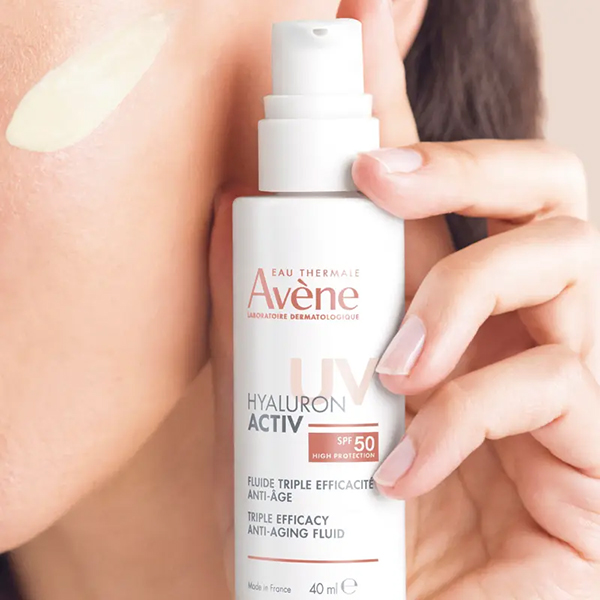 AVÈNE HYALURON ACTIV UV - Fluido triple eficacia antiedad SPF50 (40ml)