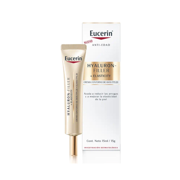 EUCERIN  HYALURON FILLER+ ELASTICITY CONTORNO DE OJOS (15ml)