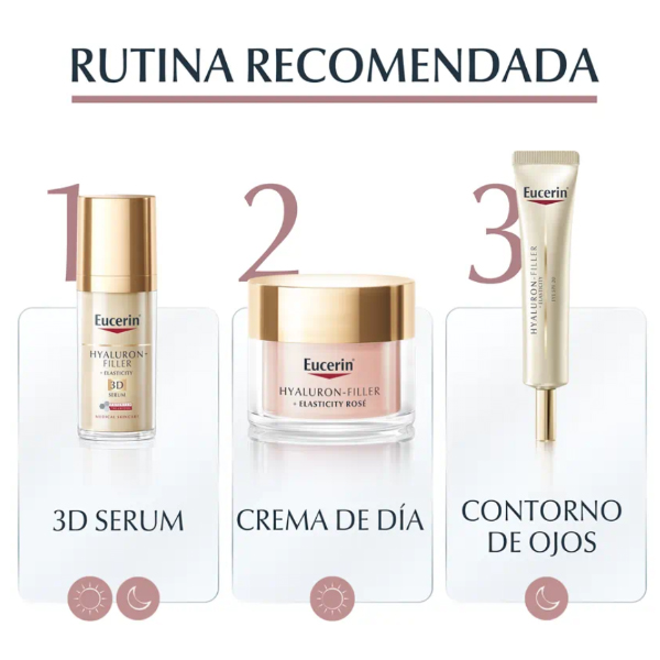 EUCERIN HYALURON FILLER+ ELASTICITY CREMA DIA ROSÉ FPS 30 (50ML)