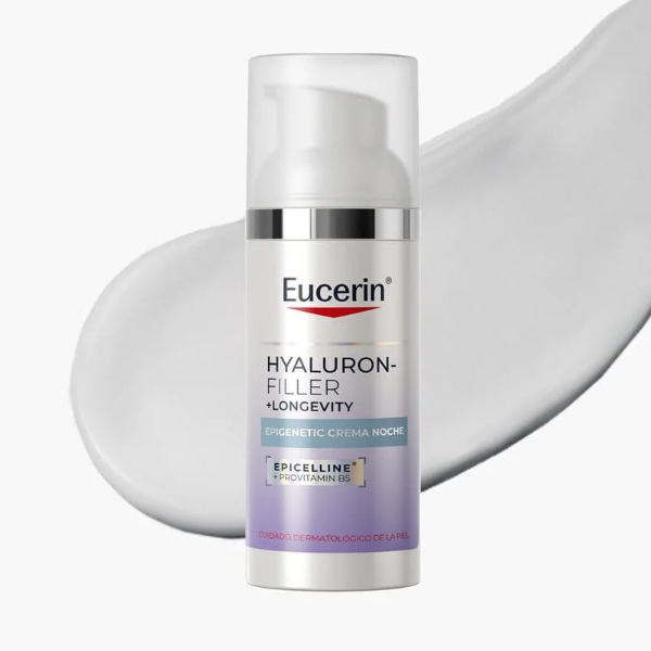 EUCERIN HYALURON FILLER + LONGEVITY EPIGENETIC NOCHE (50ML)