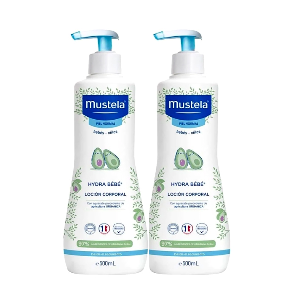 MUSTELA PACK HYDRABEBE LECHE CORPORAL (500ML x 2 UNIDADES) 