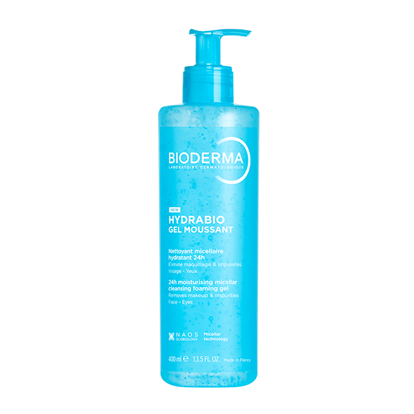 BIODERMA HYDRABIO GEL MOUSSANT LIMPIADOR PIEL DESHIDRTADA (400ML)