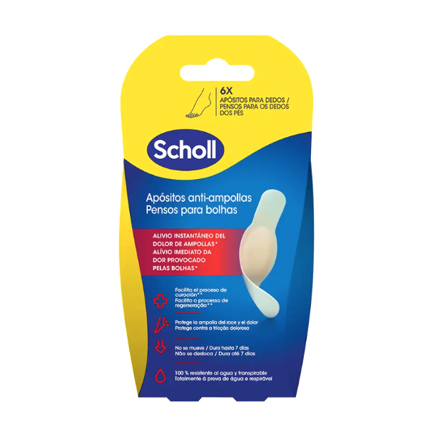 SCHOLL HYDRAGEL APOSITOS ANTI-AMPOLLAS DEDOS (6 UNIDADES)