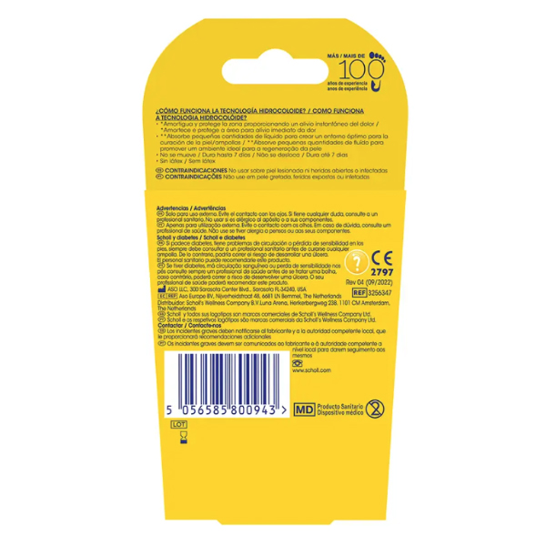 SCHOLL HYDRAGEL APOSITOS ANTI-AMPOLLAS DEDOS (6 UNIDADES)