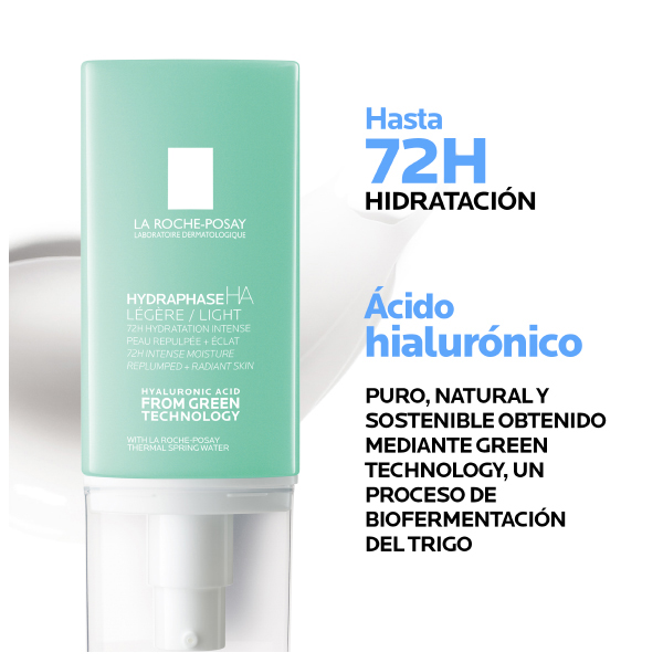 LA ROCHE POSAY HYDRAPHASE HA LIGERA CUIDADO DERMATOLÓGICO HIDRATANTE (50ml)