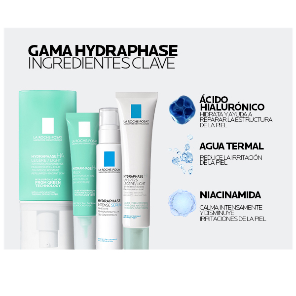 LA ROCHE POSAY HYDRAPHASE HA LIGERA CUIDADO DERMATOLÓGICO HIDRATANTE (50ml)
