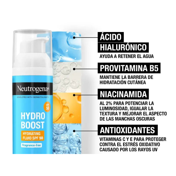NEUTROGENA HYDRO BOOST FLUIDO HIDRATANTE SPF50 (50ML)
