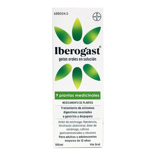 BAYER - MEDICAMENTOS IBEROGAST GOTAS ORALES (100ml)			