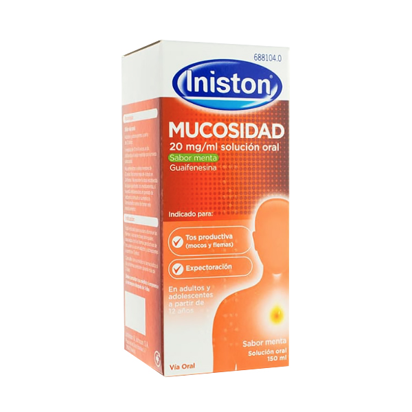 JOHNSON & JOHNSON INISTON EXPECTORANTE 20mg/ml SOLUCION ORAL SABOR MENTA (150ml)