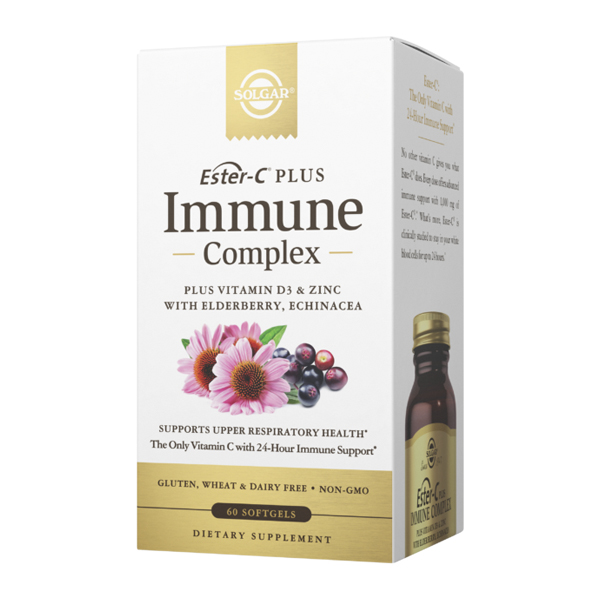 SOLGAR INMUNE-COMPLEX Ester-C® PLUS (60 CÁPSULAS BLANDAS)