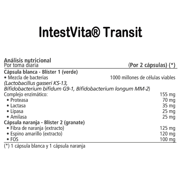 VITAE INTESTVITA TRANSIT (30 cápsulas)