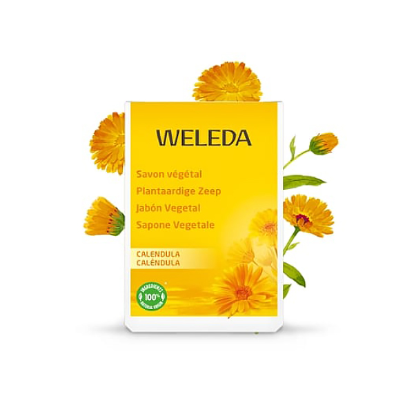 WELEDA JABON VEGETAL CALENDULA SÓLIDO (100g)