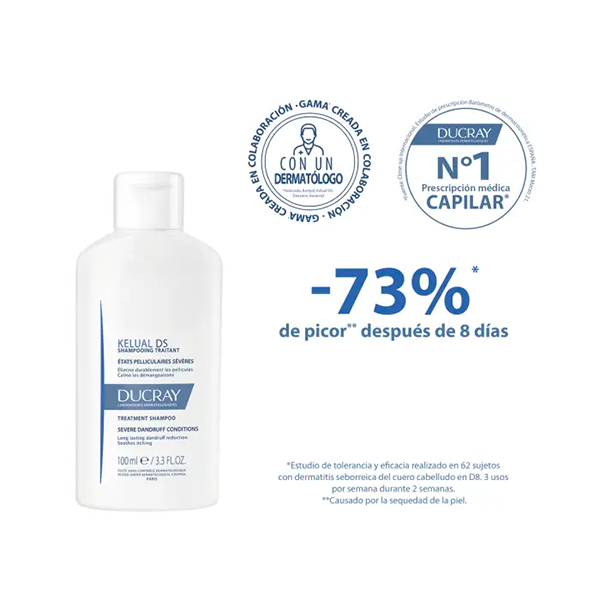DUCRAY KELUAL DS CHAMPÚ ANTICASPA (100ML)