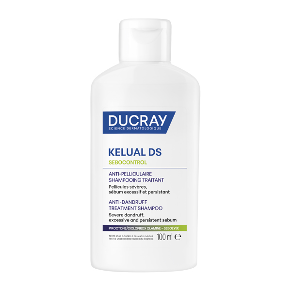 DUCRAY KELUAL DS SEBOCONTROL CHAMPÚ ANTICASPA (100ML)