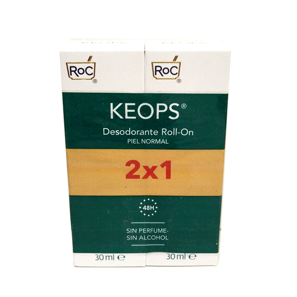 ROC Keops Desodorante Roll-on Piel Normal  (30ml x 2 UNIDADES)