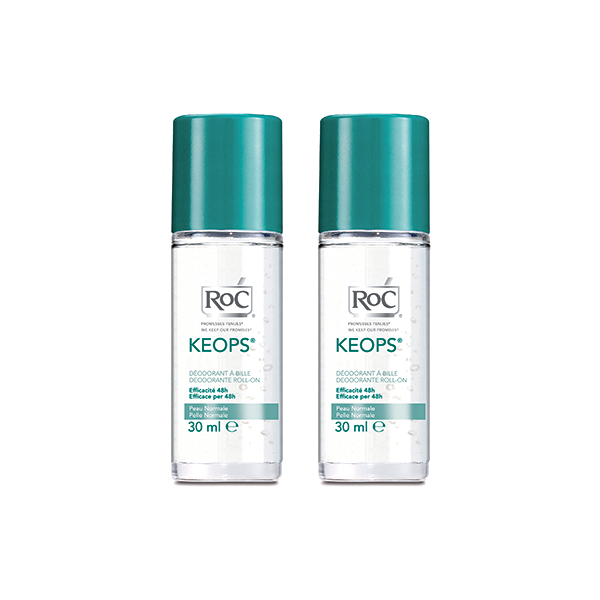 ROC Keops Desodorante Roll-on Piel Normal  (30ml x 2 UNIDADES)