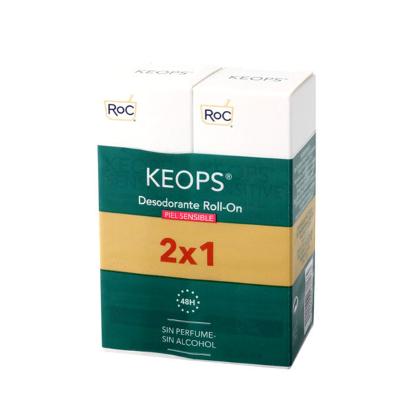 ROC Keops Desodorante Roll-on Piel Sensible (30ml x 2 UNIDADES)