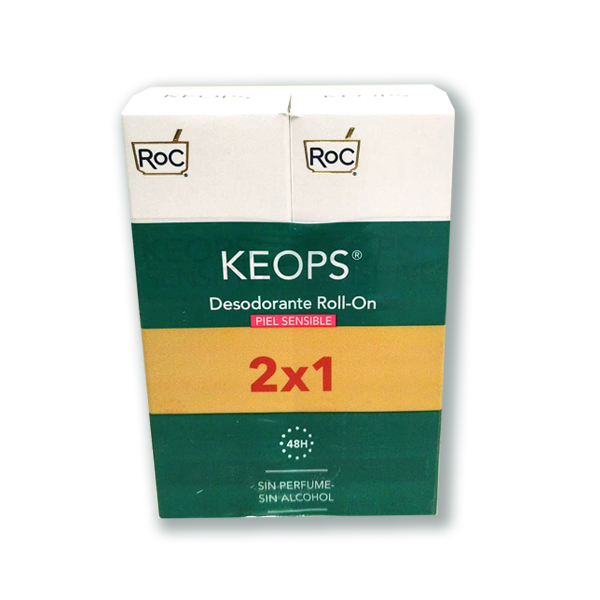 ROC Keops Desodorante Roll-on Piel Sensible (30ml x 2 UNIDADES)