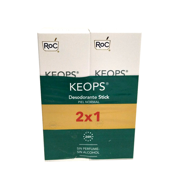ROC Keops Desodorante Sin Alcohol Stick (40ml x 2 UNIDADES)