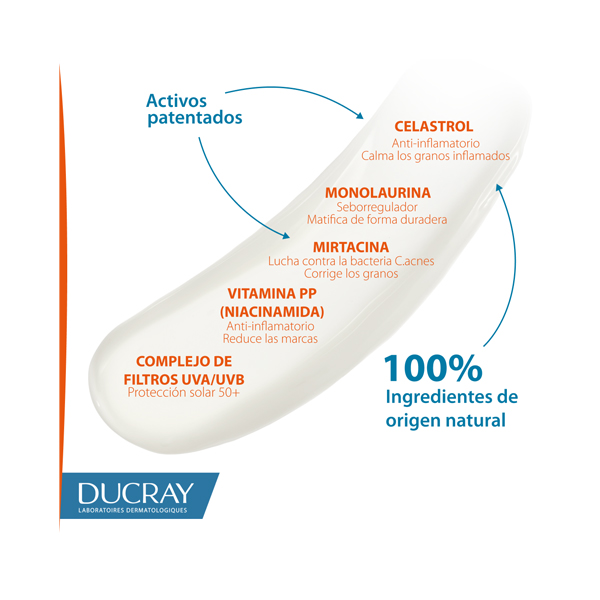 DUCRAY KERACNYL UV FLUIDO ANTI-IMPERFECCCIONES TOQUE SECO SPF50 (50ML)