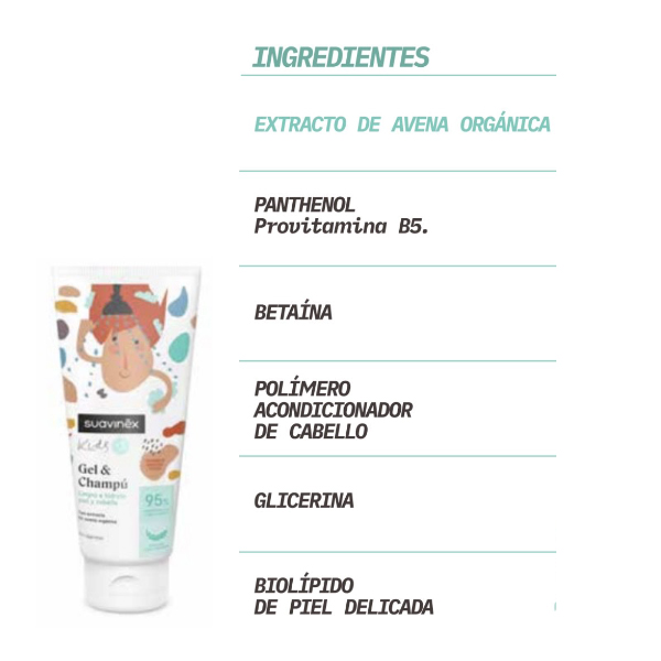 SUAVINEX KIDS CHAMPÚ-GEL 2 en 1 (200ml)
