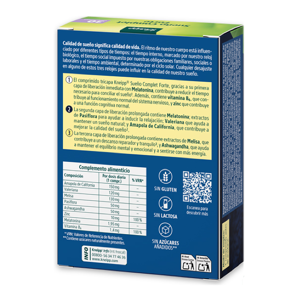 BOEHRINGER-INGELHEIM KNEIPP SUEÑO COMPLET FORTE (30 UNIDADES)