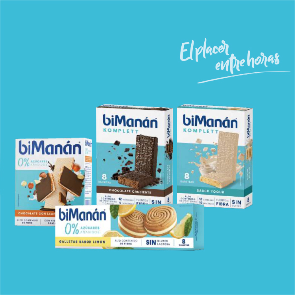 BIMANAN KOMPLETT BARRITAS SABOR YOGUR (8 BARRITAS) 