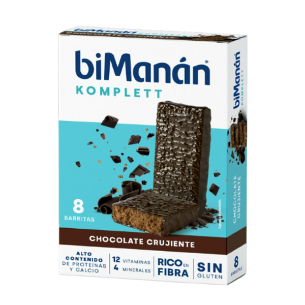 BIMANAN KOMPLETT CHOCOLATE CRUJIENTE (8 BARRITAS)
