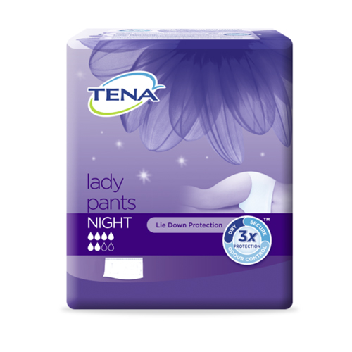 TENA LADY PANTS NIGHT TALLA L 95-125CM (7UDS)