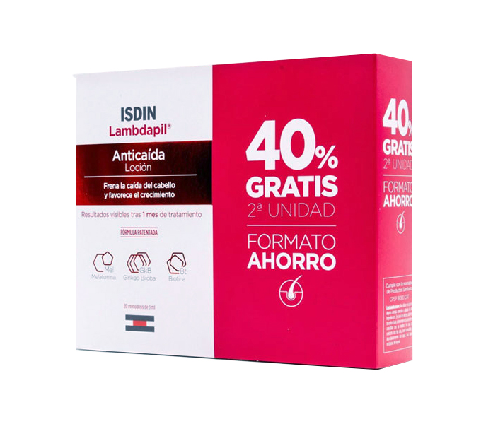 ISDIN LAMBDAPIL LOCIÓN ANTICAÍDA CABELLO ( PACK 2 MESES DE TRATAMIENTO) 