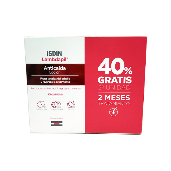 ISDIN LAMBDAPIL LOCIÓN ANTICAÍDA CABELLO ( PACK 2 MESES DE TRATAMIENTO) 