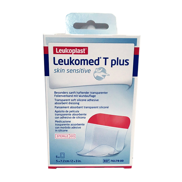 BSN MEDICAL LEUKOMED T PLUS PIEL SENSIBLE (5 APÓSITOS DE 5 X 2,7CM)