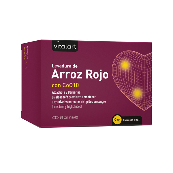 VITALART LEVADURA DE ARROZ ROJO + COENZIMA Q10 (60comp) NUEVA FÓRMULA!