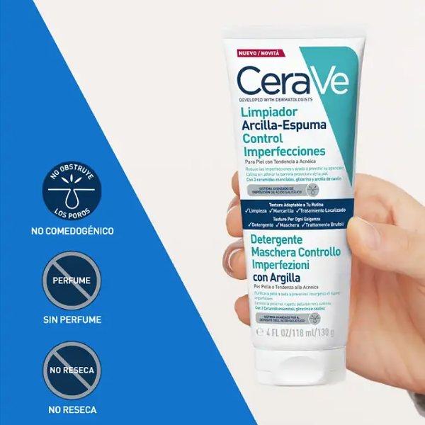 CERAVE LIMPIADOR ARCILLA-ESPUMA (118ML)
