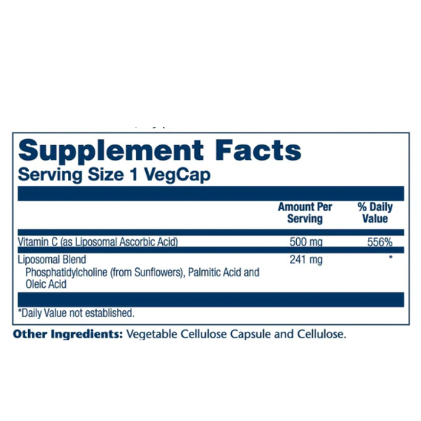 SOLARAY LIPOSOMAL VITAMINA C 500MG (100 VEGCAPS)