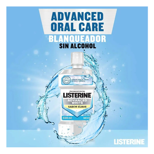 JOHNSON & JOHNSON LISTERINE® ADVANCED WHITE  COLUTORIO (500ML)   